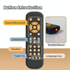 Baby Simulation TV Remote Control Music Toy with Light and Sound 3 Language Mode, Color: Black With Giraffe Silicon Cover
