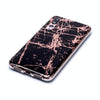 For Huawei P20 Pro Plating Marble Pattern Soft TPU Protective Case(Black Gold)