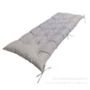120x50x8cm Outdoor Bench Waterproof Sunscreen Thickened Soft Cushion(Light Gray)
