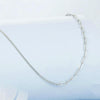 S925 Sterling Silver Platinum Plated Stitching Women Necklace(BSA007)