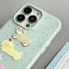 For iPhone 14 Pro Max Skin Feeling Jelly TPU Hybrid PC Phone Case(Doodle Puppy Black)