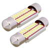 2 PCS Festoon 39mm 2W 200LM White Light 20 LED SMD 4014 Error Free License Plate Lights Car Light Bulb