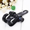 2pcs KANEED Car Vehicle Multi-functional Seat Headrest Bag Hanger Hook Holder Seat Headrest Hanger Hanging Holder Double Hooks(Black)