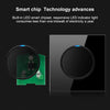 86mm Round LED Tempered Glass Switch Panel, Black Round Glass, Style:One Billing Control