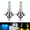 1 Pair H4 DC 12V-24V 12W 1800LM Car LED Fog Light(Ice Blue Light)