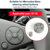 1 Pair Car Steering Wheel Switch Buttons Panel for Mercedes-Benz W204 2007-2014, Left Driving(Black)
