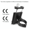 Motorcycle Handlebar Aluminum Alloy Phone Bracket(Black)