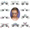 3 PCS  Forehead Green Masquerade Makeup Acrylic Face Sticker