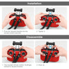 PULUZ Shockproof Anti-scratch Silicone Case with Neck Strap For DJI Neo / Mini 3 / 3 Pro / Mavic 3 / Air 2S / Mini 2 RC-N2 / RC-N1 / RC-N3 Remote Control(Red)