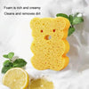 Baby Bathing Wood Pulp Sponge Cute Cartoon Soft Bath Sponge Bath Scrubber, Model: Little Star