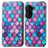 For ASUS  Zenfone 10 CaseNeo Colorful Magnetic Leather Phone Case(Purple Scales)