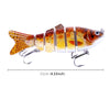 HENGJIA JM020 5# 11cm 18g Multi-section Plastic Hard Baits Fishing Lures Set Fishing Tackle Baits