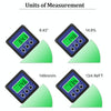 3 Button Mini Precision Magnetic Digital Tilt Box / Tilt Meter / Inclinometer(Blue)