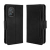 For Asus Zenfone 8 ZS590KS Skin Feel Calf Pattern Horizontal Flip Leather Case with Holder & Card Slots & Photo Frame(Black)