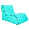 BB1803 Foldable Portable Inflatable Sofa Single Outdoor Inflatable Seat, Size: 70 x 60 x 55cm(Lake Green)