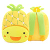 Vegetable Fruit Series Cartoon Plush Kids Backpack Children School Bags(Pineapple)