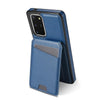 For Samsung Galaxy S20 FE 5G Skin Feel Detachable Card Bag Magsafe Phone Case(Blue)