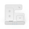 S80-A 3-in-1 Portable Magnetic Foldable Wireless Charger Phone Watch Earphone Charger(White)