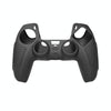 For PS5 Gamepad Silicone Protective Case Anti-Skid Soft Silicone Cover, Color: Black