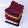 Winter Plus Velvet Thicken Warm Pullover Knit Scarf, Size:47 x 22cm(Black)