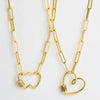 Love Heart Pendant Necklace With Micro Inlaid Colored Zircon(Heart-shaped)