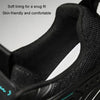 Men Air Cushion Sneakers Low Top Lace Running Shoes Mesh Breathable Sports Shoes, Size: 41(Black Gold)