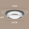 Kacheeg Stainless Steel Alcohol Dry Cooker Single Person Small Stove Boiler, Diameter: 26cm(Pot)