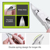 2 in 1 Nail Clipper for Paronychia Stainless Steel Olecranon Nail Nipper & Ingrown Nail Lifter(Black)