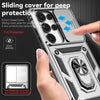 For Samsung Galaxy S25 Ultra 5G Sliding Camshield Holder Phone Case(Silver)