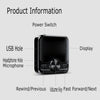 M9 AI Intelligent High-definition Noise Reduction Voice Control Recorder Ebook Bluetooth MP3 Player, Capacity:4GB(Black)