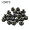 100 PCS iFlight M5 CW 6061 Aluminum Motor Screw Nuts Nylon Insert Self Lock Flange Nut for RC FPV Racing Drone Motor(Black)