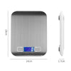Stainless Steel Small Food Electronic Scale Kitchen Portable Baking Electronic Scale, Colour: 5kg/1g (Rechargeable White)
