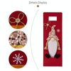 Christmas Cartoon Wine Bottle Cover Holiday Party Decoration Gift Bag(Red)