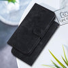 For Realme 13+ Global Lily Embossed Leather Phone Case(Black)