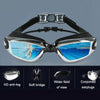 HAIZID Children HD Anti-fog Waterproof Myopia Swimming Goggles, Color: Plating Blue