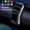K60 1.08 inch Silicone Band Earphone Detachable Life Waterproof Smart Watch Support Bluetooth Call(Black Silver)