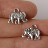 24 PCS Zinc Alloy Antique Silver Elephant DIY Charms Pendants