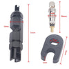 A5590 10 PCS Bicycle French Valve Core with Black Disassembly Tool