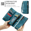 For Samsung Galaxy S25+ 5G CaseMe 008 Detachable Multifunctional Leather Phone Case(Blue)