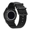 Washable Nylon Canvas Watchband, Band Width:18mm(Black with Black Ring Buckle)