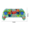 Children Gear Handle Game Console Rollerball Maze Breakout Thinking Exercise Puzzle Toy(Marine Model)