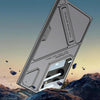 For Samsung Galaxy S24 Ultra 5G GKK Mech Style Ultra-thin Folding Holder Phone Case, Not Included Pen(Titanium Gray)