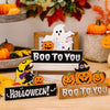 Wooden Letter Table Decoration Halloween Scene Decoration Props, Style: B Model