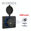 Car Ship Modified Waterproof USB Socket Charger, Model: UCC-350 AC3.1A Total 3.1A 15.5W