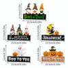 Wooden Letter Table Decoration Halloween Scene Decoration Props, Style: D Model