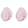 1pair Mute Separated Waist Twisting Disc Household Body Shaping Fitness Equipment(Pink)