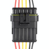 10pcs 6P Car Waterproof Plug Car Connector Plug-In, Length10cm
