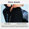 DIVE & SAIL 2mm Mens One Piece Long Sleeve Warm Wetsuit Surf Snorkeling Winter Wetsuit, Size: M(Black)