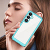 For Samsung Galaxy S25 5G Colorful Series Acrylic Hybrid TPU Phone Case(Transparent Blue)