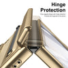 For Samsung Galaxy Z Fold6 Integrated PC + PU Phone Case with Pen / Pen Box(Gold)